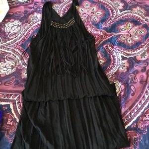 Black maxi dress